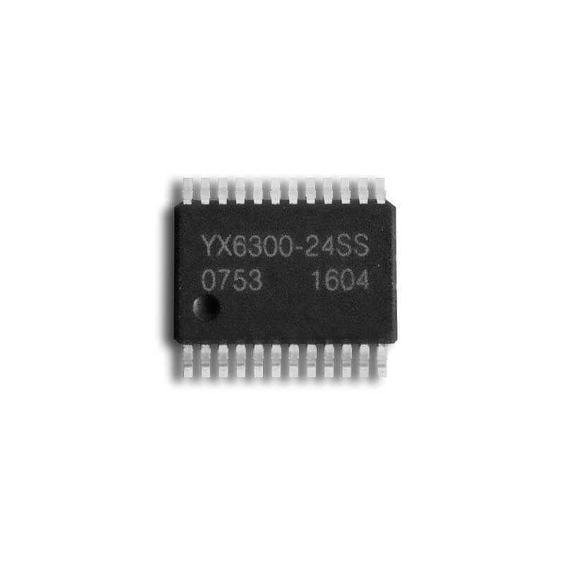 供应YX6300-24SS串口MP3解码语音芯片